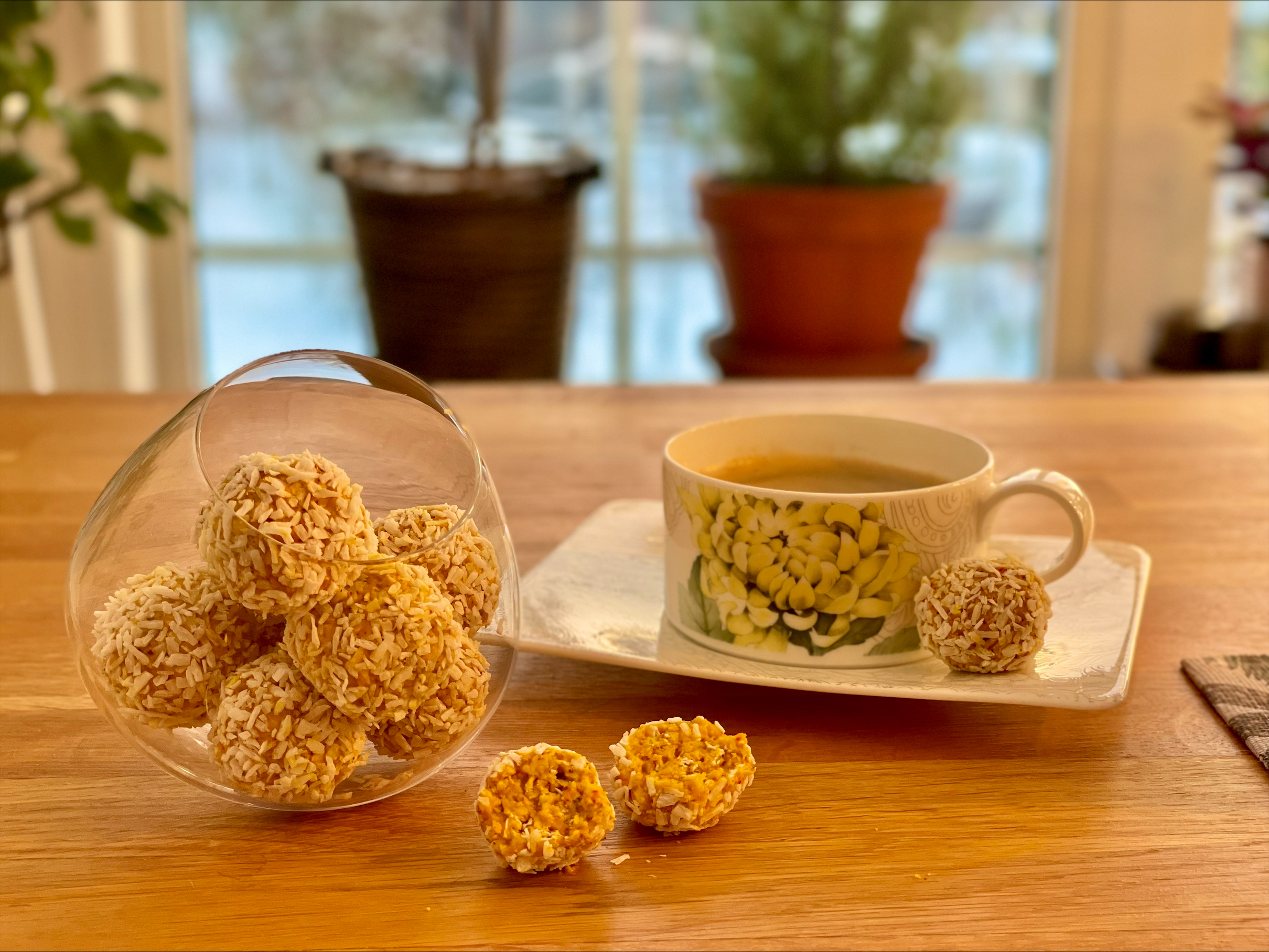 Proteinbollar med saffran