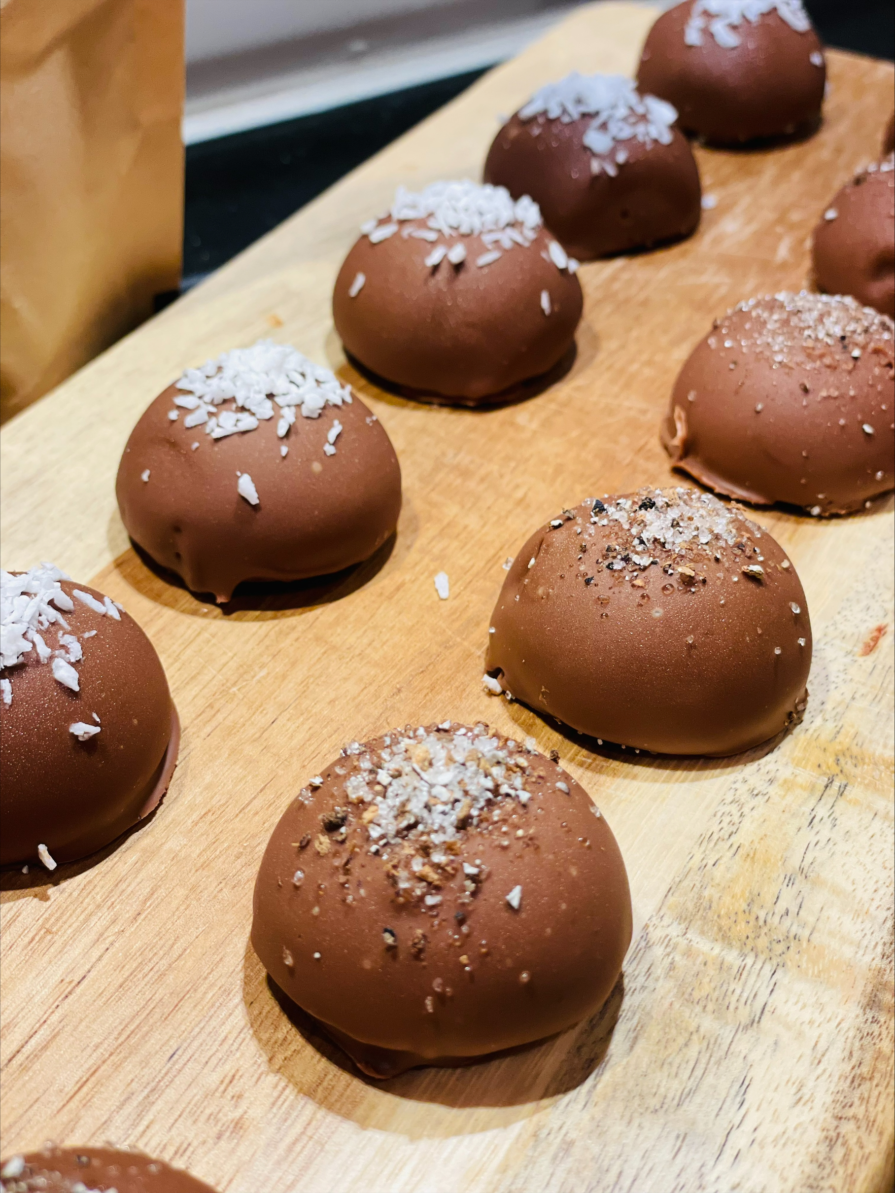 Chokladkupoler med blåbär